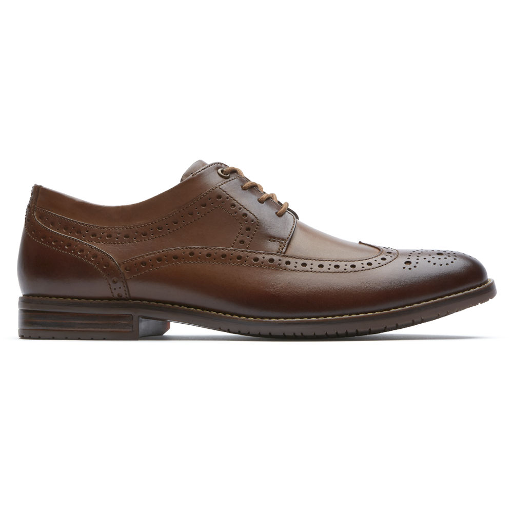 Rockport Mens Style Purpose 3 Wingtip - Oxfords Brown - NJH249836